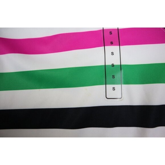 SLAZENGER - WOMEN'S SHORT SLEEVE STRIPED GOLF TOP - SIZE S - Picture 7 of 10